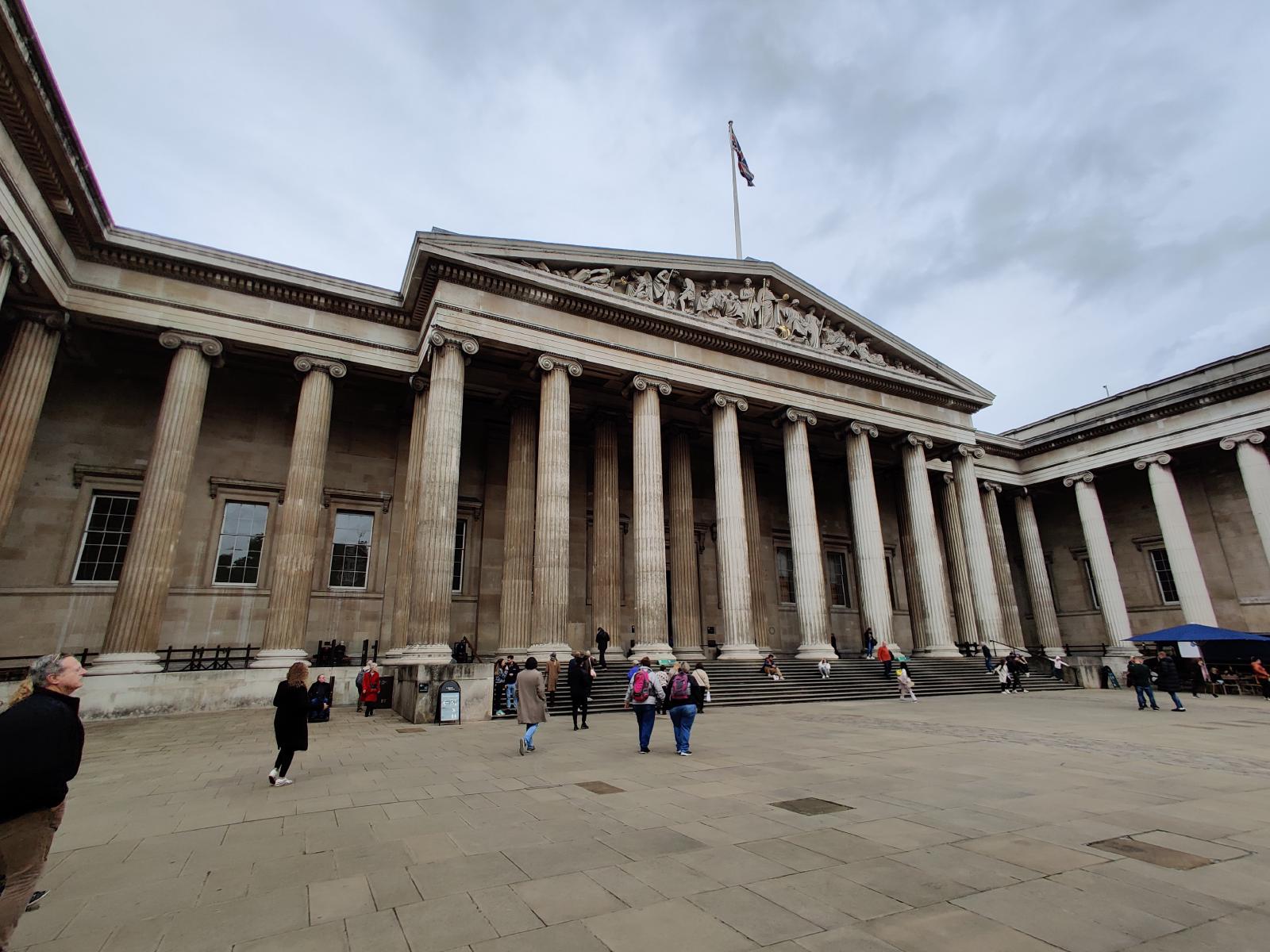 The front of the British Museum
